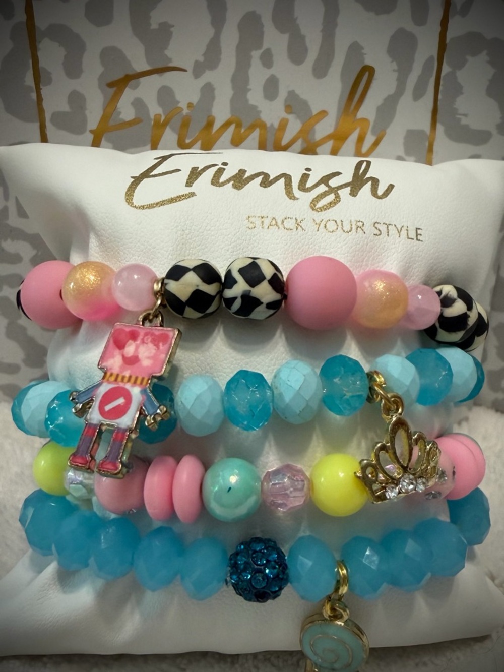 New ERIMISH Bracelets - 4 Pc - Multi - Custom Regular, Kids or Extended Size
